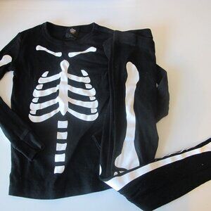 Hyde & Eek Boy's Skeleton Matching Pajama Set Size 8 EUC